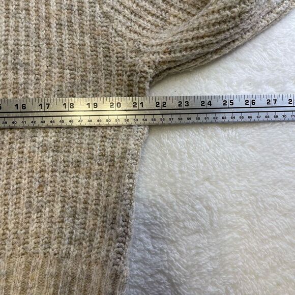 Sincerely Jules 1/2 Zip cropped knitted sweater Sz Medium Wool Cowl Turtleneck - Picture 6 of 13